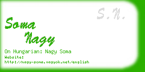 soma nagy business card